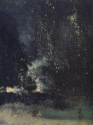 Nocturne in Black and Gold,The Falling Rocket James Abbott McNeil Whistler